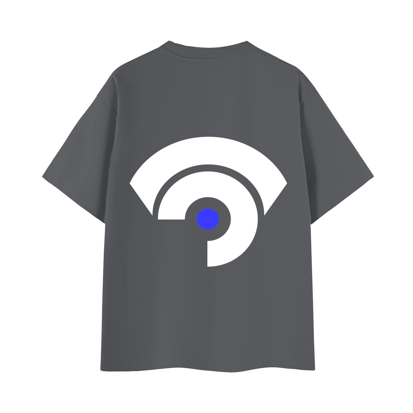 GSR Tee Grey White Print — Back